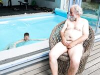 Santa sucks me in the pool at BoysDoMen: 16 Nude Pics