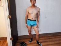 Asian enjoying some underwear and cock bondage at my hotel: 51 Nude Pics