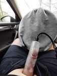 Outside in the car: 12 Nude Pics