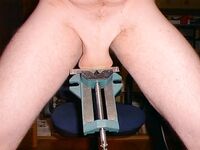 Cock and balls in vice: 12 Nude Pics