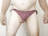 Straight guy wears small bikinis: 21 Nude Pics