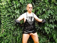 Horny Rubber Gardener 27 (Wet Play & Piss): 11 Nude Pics