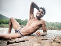 River fun day in my new Zebra man brief : 29 Nude Pics