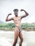 River fun day in my new Zebra man brief : 29 Nude Pics