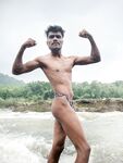 River fun day in my new Zebra man brief : 29 Nude Pics