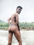 River fun day in my new Zebra man brief : 29 Nude Pics