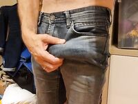 My pants are too small for this huge cock!: 9 Nude Pics