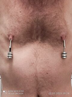 Weighing, cagecheck, nippletorture of 05.02.2023: 15 Nude Pics